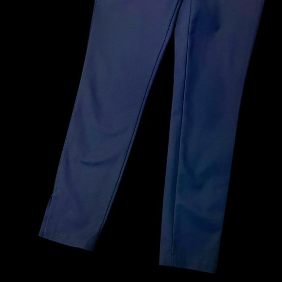 Club Monaco ‘Aveena’ Polished Zip-Pocket Side-Slit Pant in “Aviator Navy” Size 2 - Picture 9 of 16